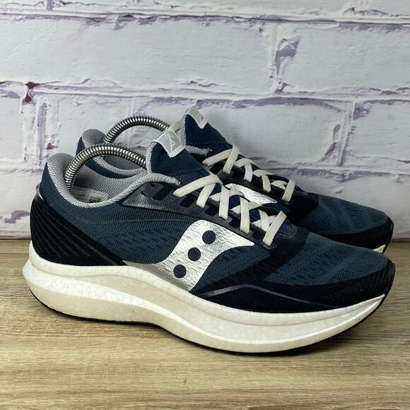 Saucony Endorphin Speed Icon Navy Blue Running Shoes Women's Size 10 Sneakers - Picture 1 of 8